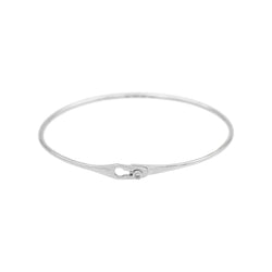 Bracelet Jonc DINH VAN "Serrure" en or blanc et diamant - Castafiore