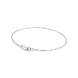 Bracelet Jonc DINH VAN "Serrure" en or blanc et diamant - Castafiore