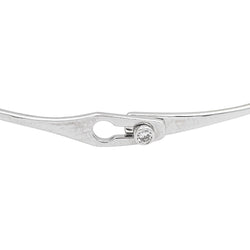 Bracelet Jonc DINH VAN "Serrure" en or blanc et diamant - Castafiore