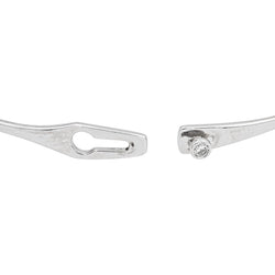 Bracelet Jonc DINH VAN "Serrure" en or blanc et diamant - Castafiore