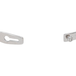Bracelet Jonc DINH VAN "Serrure" en or blanc et diamant - Castafiore