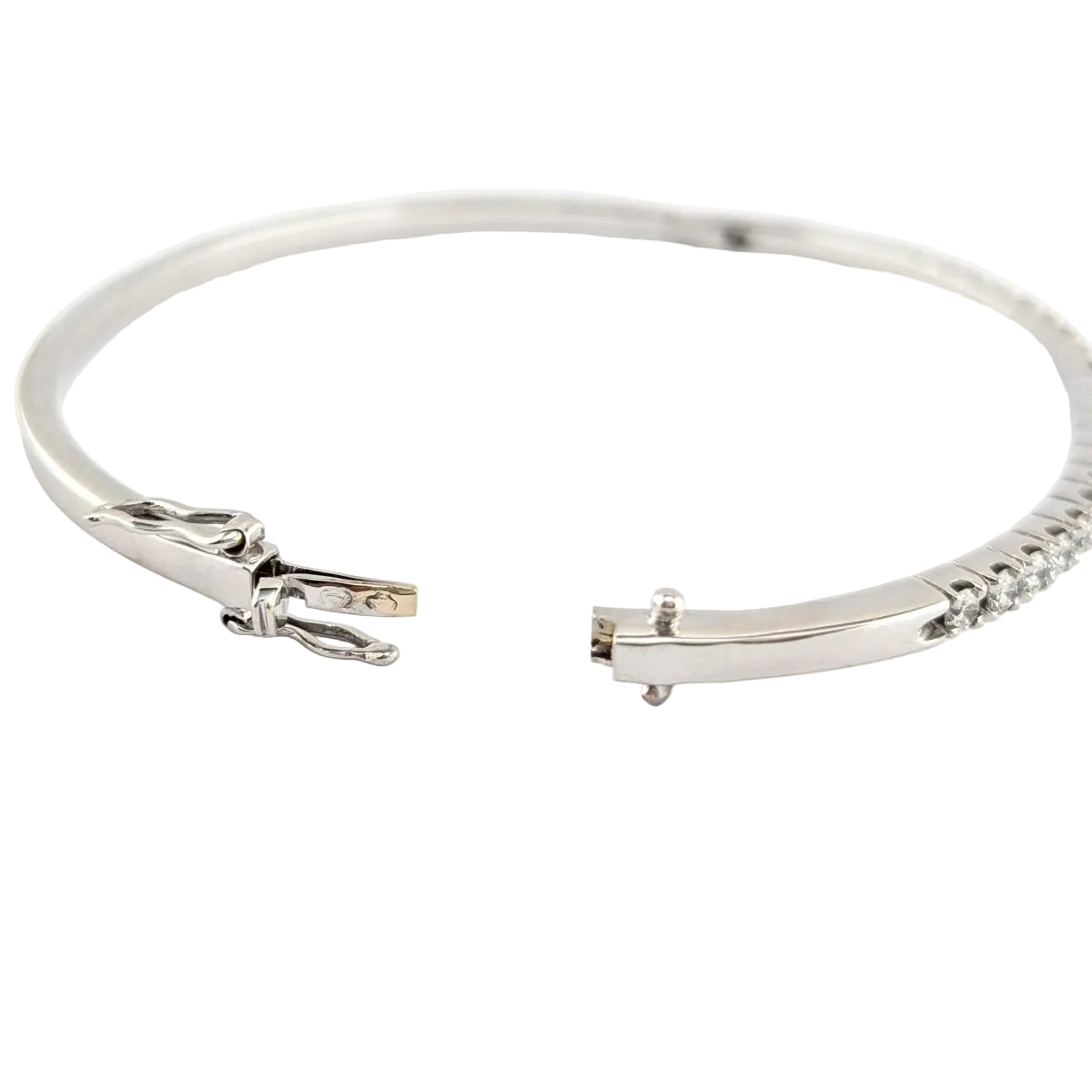 Bracelet Jonc en or blanc et diamants - Castafiore