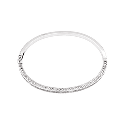 Bracelet Jonc en or blanc et diamants - Castafiore