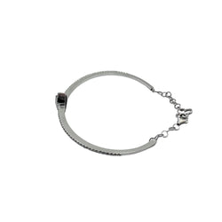 Bracelet Jonc en or blanc et diamants - Castafiore
