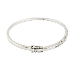 Bracelet Jonc en or blanc et diamants - Castafiore