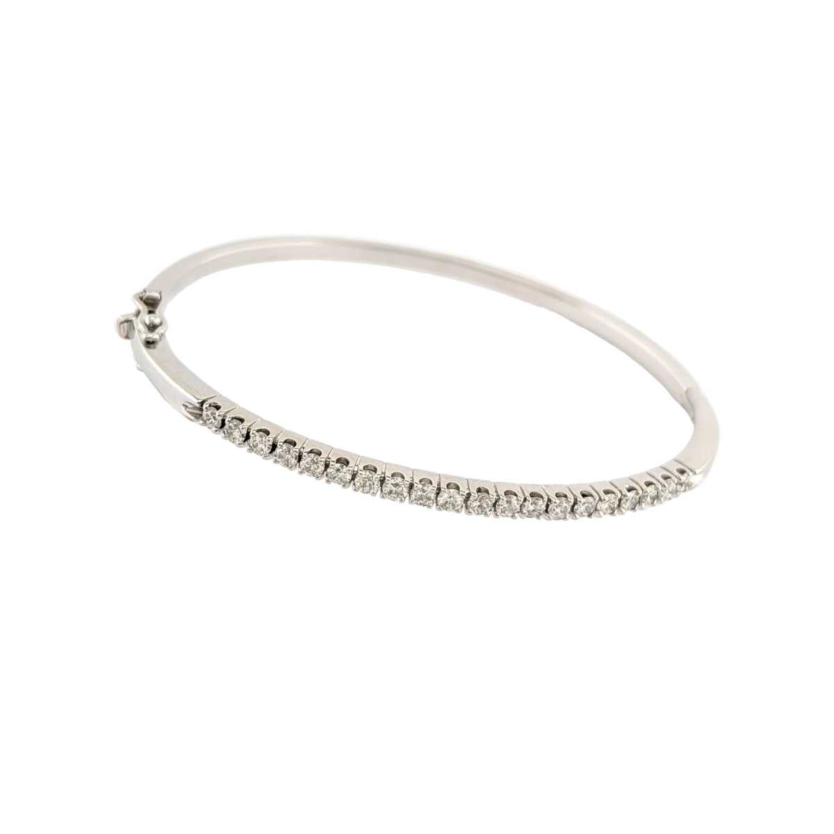 Bracelet Jonc en or blanc et diamants - Castafiore