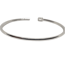Bracelet Jonc en or blanc et diamants - Castafiore