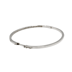 Bracelet Jonc en or blanc et diamants - Castafiore