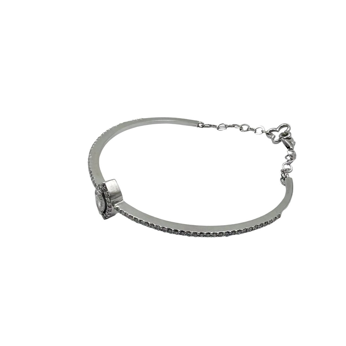 Bracelet Jonc en or blanc et diamants - Castafiore