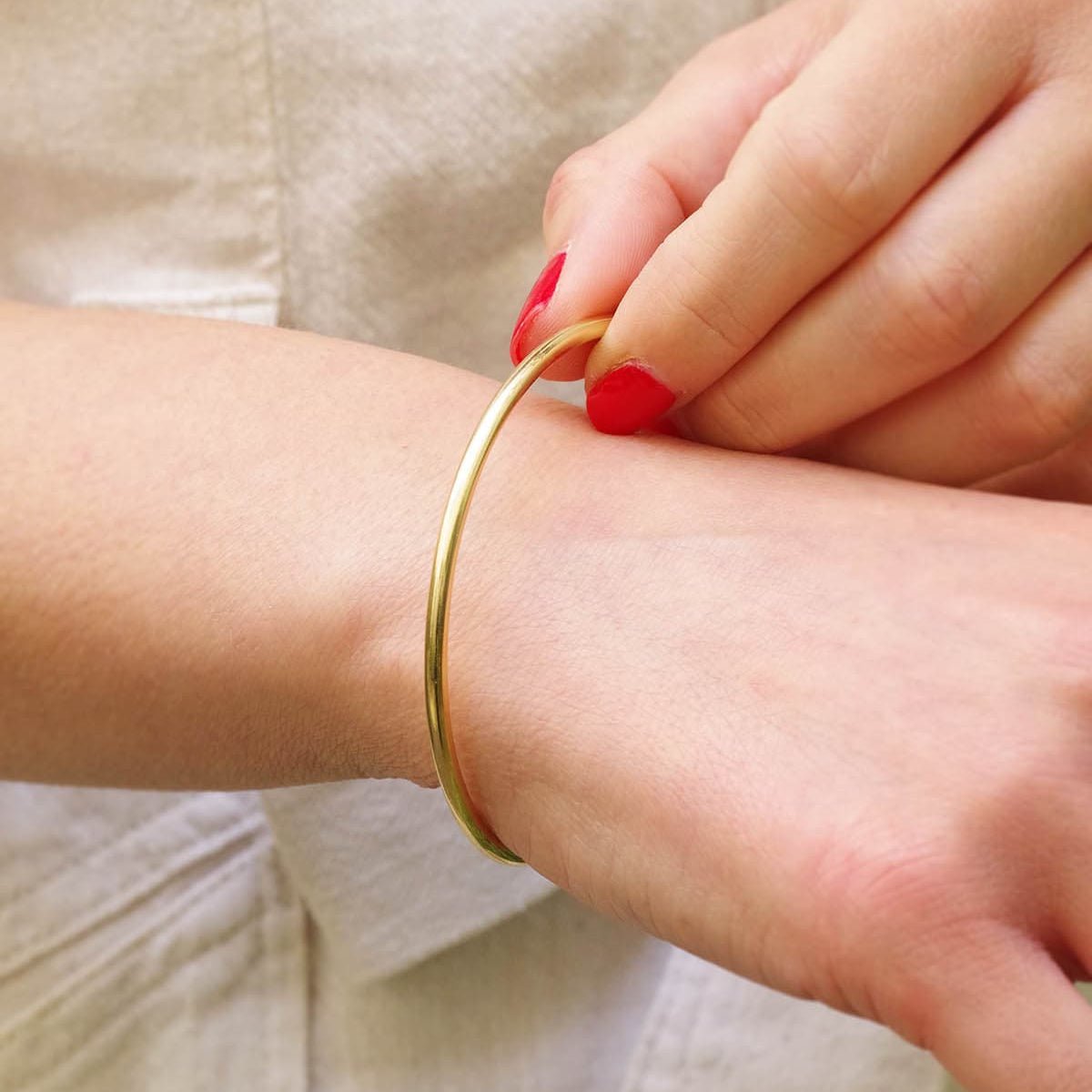 Bracelet Jonc en or jaune - Castafiore