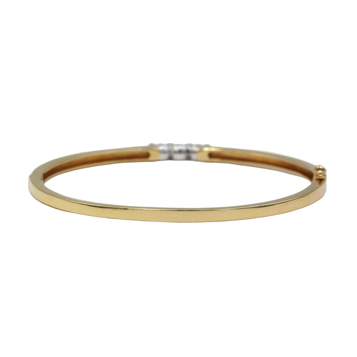 Bracelet Jonc en or jaune et diamants - Castafiore