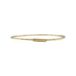 Bracelet Jonc en or jaune et diamants - Castafiore