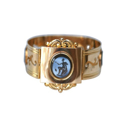 Bracelet Jonc en or rose et agate - Castafiore