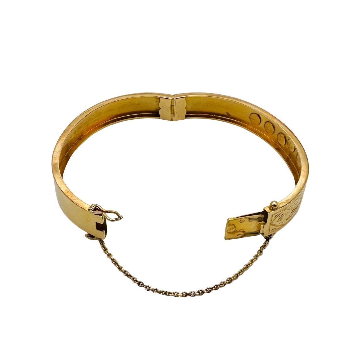 Bracelet Jonc en or rose et perles - Castafiore