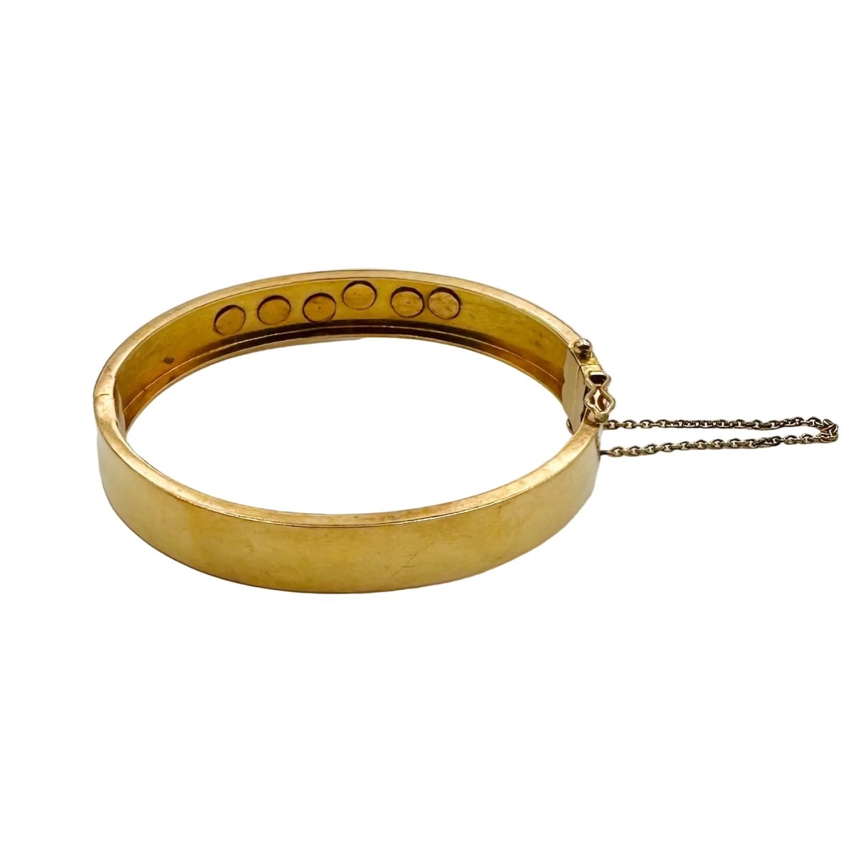 Bracelet Jonc en or rose et perles - Castafiore
