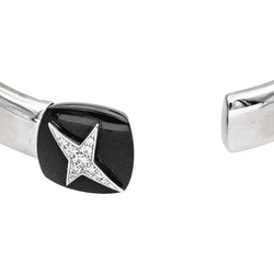 Bracelet Jonc MAUBOUSSIN "Étoile Sublime" en or blanc et diamants - Castafiore