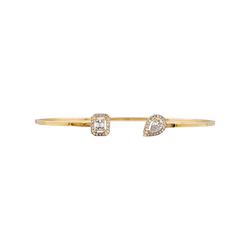 Bracelet Jonc MESSIKA "Flex Toi & Moi My Twin" en or jaune et diamants - Castafiore