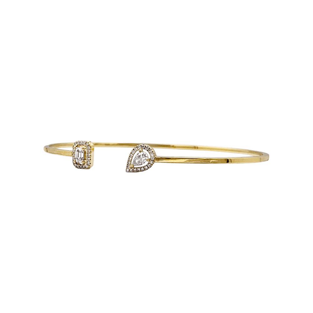 Bracelet Jonc MESSIKA "Flex Toi & Moi My Twin" en or jaune et diamants - Castafiore