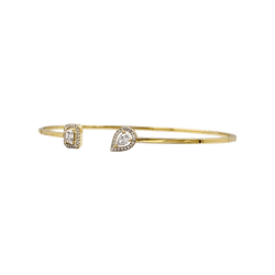 Bracelet Jonc MESSIKA "Flex Toi & Moi My Twin" en or jaune et diamants - Castafiore