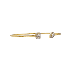 Bracelet Jonc MESSIKA "Flex Toi & Moi My Twin" en or jaune et diamants - Castafiore