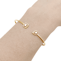 Bracelet Jonc MESSIKA "Flex Toi & Moi My Twin" en or jaune et diamants - Castafiore
