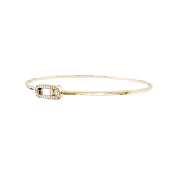 Bracelet Jonc MESSIKA "Jonc Flex Pavé Move Uno" en or rose et diamants - Castafiore