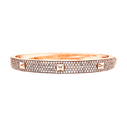 Bracelet Jonc MESSIKA "Spiky" en or rose et diamants - Castafiore