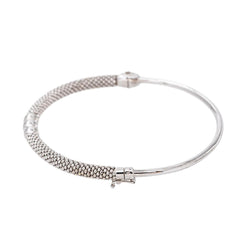 Bracelet Jonc Or blanc - Castafiore