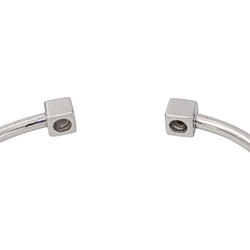 Bracelet Jonc Or blanc Diamant - Castafiore