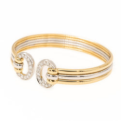 Bracelet Jonc Or jaune Diamant - Castafiore