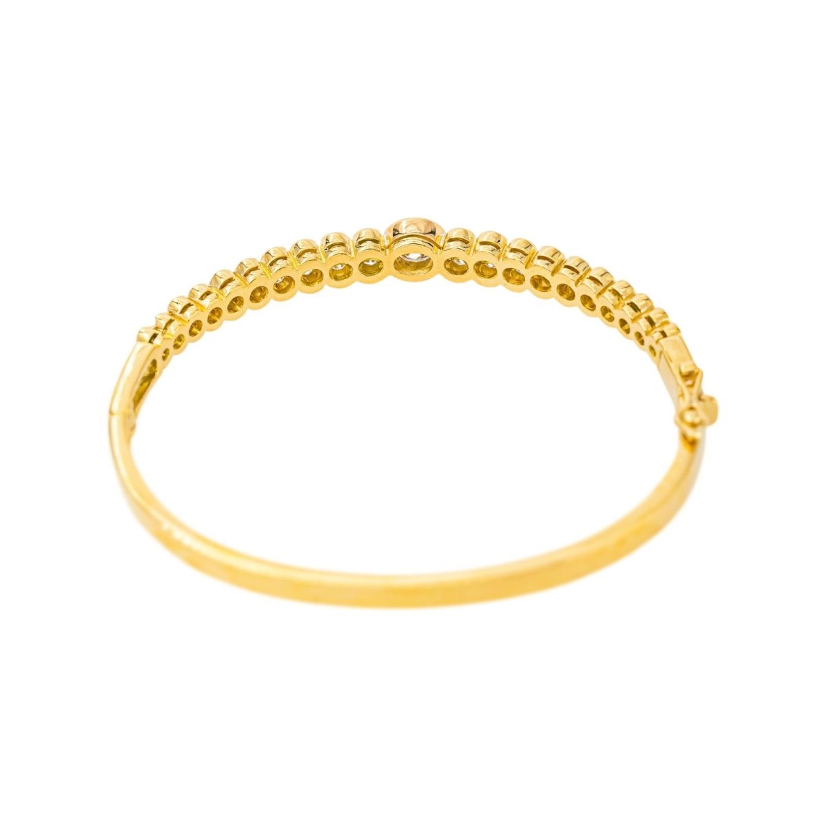 Bracelet Jonc Or jaune Diamant - Castafiore