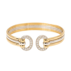 Bracelet Jonc Or jaune Diamant - Castafiore