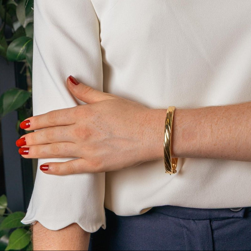 Bracelet Jonc ouvrant Or jaune - Castafiore