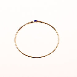 Bracelet jonc Pomellato "M’ama non M’ama" lapis - lazuli et saphirs - Castafiore