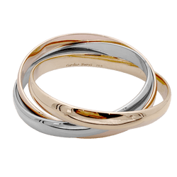 Bracelet Joncs CARTIER "Trinity" en or jaune, or blanc et or rose - Castafiore