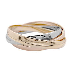 Bracelet Joncs CARTIER "Trinity" en or jaune, or blanc et or rose - Castafiore
