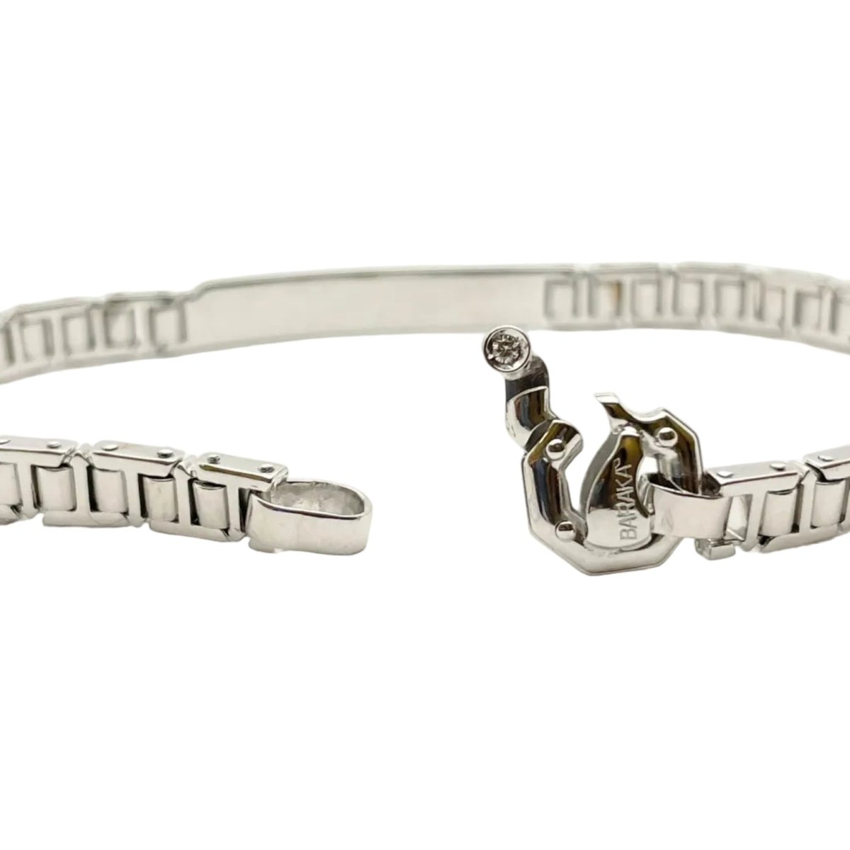 Bracelet Ligne BARAKA en or blanc et diamants - Castafiore