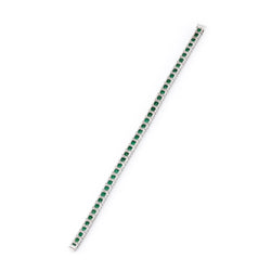 Bracelet Ligne BOUCHERON en or blanc et émeraudes - Castafiore