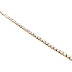 Bracelet Ligne CARTIER en or jaune et diamants - Castafiore