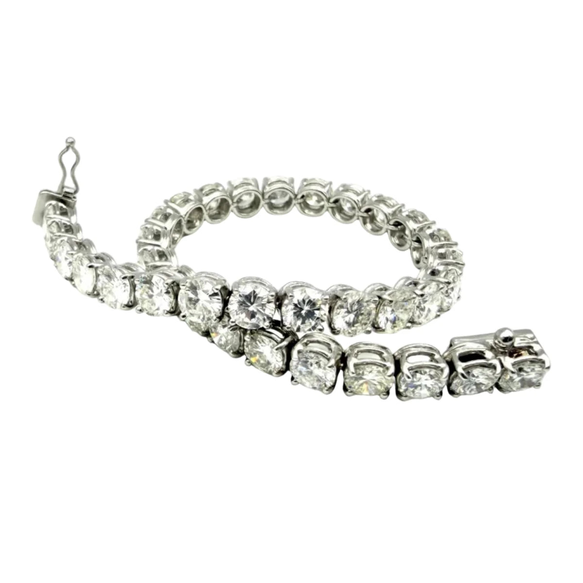 Bracelet Ligne en or blanc et diamants - Castafiore
