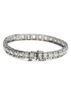Bracelet Ligne en or blanc et diamants - Castafiore