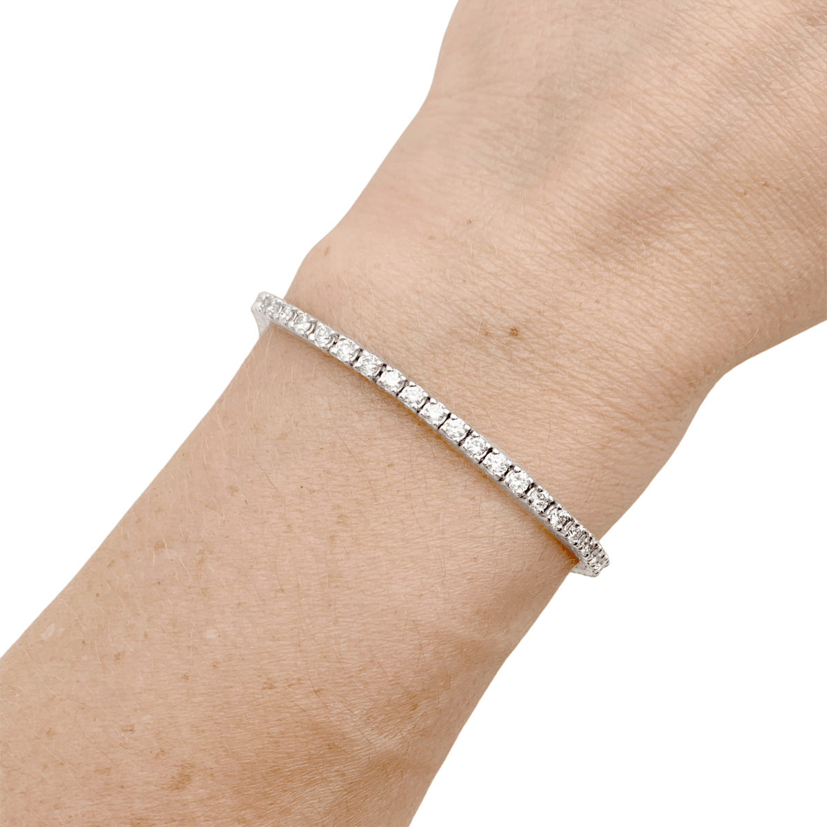 Bracelet Ligne en or blanc et diamants - Castafiore