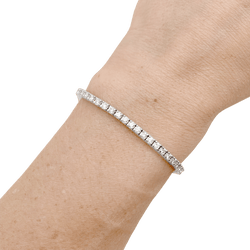 Bracelet Ligne en or blanc et diamants - Castafiore
