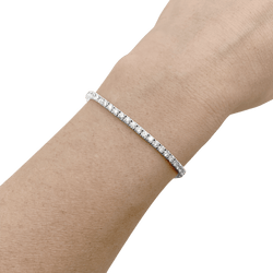 Bracelet Ligne en or blanc et diamants - Castafiore