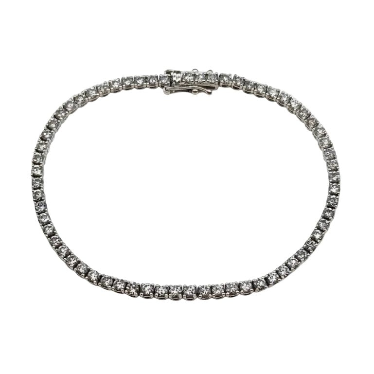 Bracelet Ligne en or blanc et diamants - Castafiore