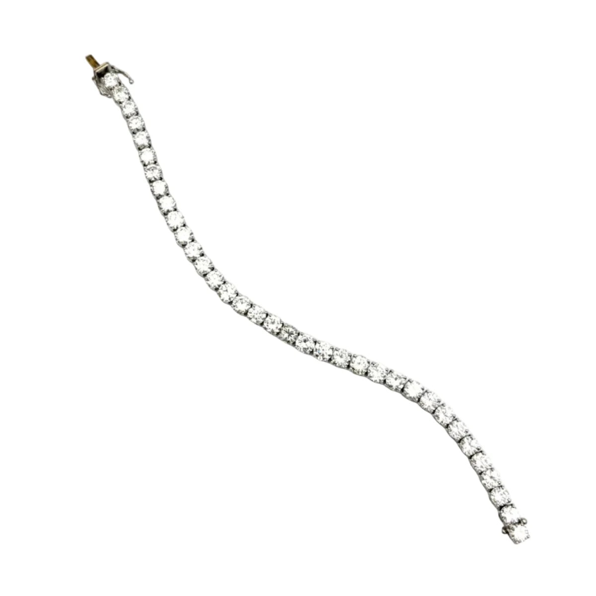 Bracelet Ligne en or blanc et diamants - Castafiore