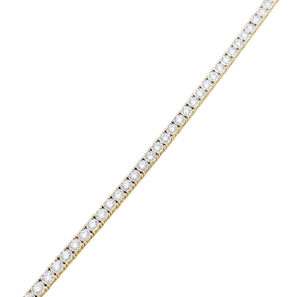 Bracelet Ligne en or blanc, or jaune et diamants - Castafiore
