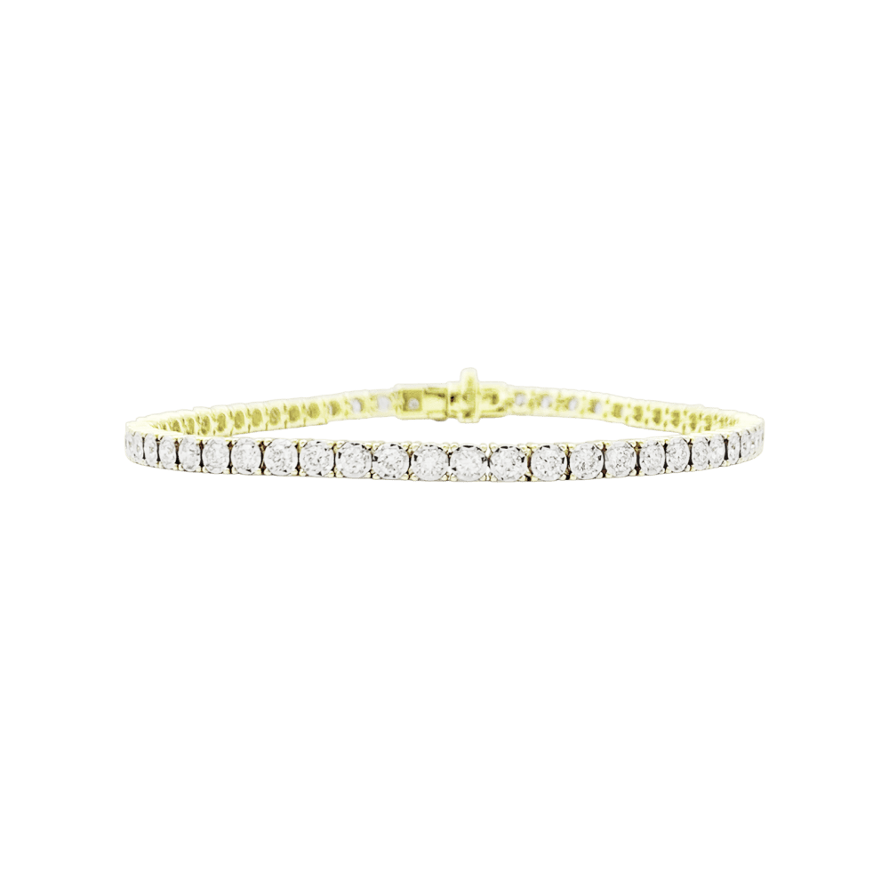 Bracelet Ligne en or blanc, or jaune et diamants - Castafiore