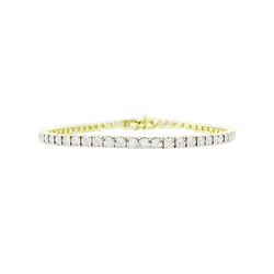 Bracelet Ligne en or blanc, or jaune et diamants - Castafiore