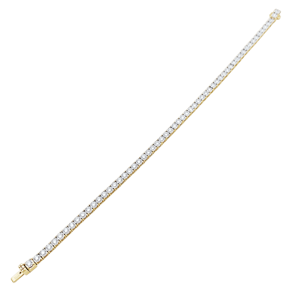 Bracelet Ligne en or blanc, or jaune et diamants - Castafiore